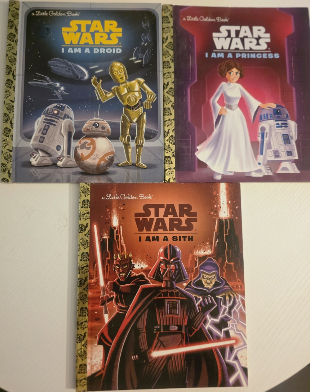 Disney Little Golden Book Star Wars 3-Book Set: Droid, Princess, Sith